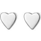 The Love Silver Collection Sterling Silver Small Heart Stud Earrings