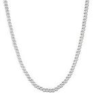 The Love Silver Collection Sterling Silver Beaded Adjustable Chain Necklace