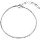 The Love Silver Collection Sterling Silver Foxtail Chain Adjustable Bracelet