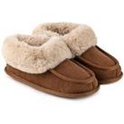 Totes Isotoner Real Suede Moccasin Bootie - Tan