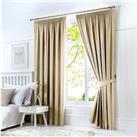 Fusion Dijon Pencil Pleat Lined Curtains