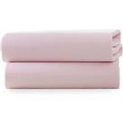 Clair De Lune Pack Of 2 Fitted Cot Sheets - Pink