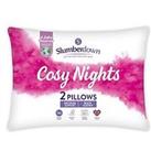 Slumberdown Cosy Nights Medium Pillow - 2 Pack - White