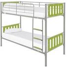Very Home Cyber Metal Bunk Bed (Can Be Split Into 2 Beds) With Mattress Options (Buy & Save!) - 