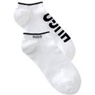 Hugo Bodywear 2 Pack No Show Crew Socks - White