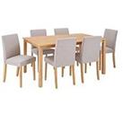 Very Home Primo 150 Cm Dining Table + 6 Fabric Chairs