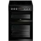 Beko Kdc653K 60Cm Double Oven Electric Cooker, Black - Cooker With Connection