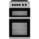 Beko Kdc5422As Twin Cavity Electric Cooker - Silver - Cooker With Connection