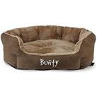 Bunty Polar Pet Bed - Brown - Small