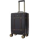 Rock Luggage Vintage Carry-On 8-Wheel Suitcase - Black