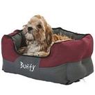 Bunty Anchor Pet Bed - Red - Large