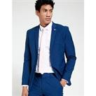 Everyday Slim Fit Stretch Suit Jacket - Blue