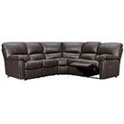 Leighton Leather Power High Back Recliner Corner Group Sofa - Brown - Fsc Certified