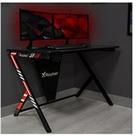 X Rocker Ocelot Gaming Desk With Red/Blue Stickers