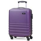 Rock Luggage Byron 4 Wheel Hardsell Cabin Suitcase - Purple