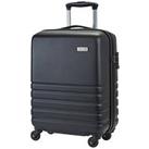 Rock Luggage Byron 4 Wheel Hardsell Cabin Suitcase - Black