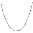 The Love Silver Collection Sterling Silver Disco Twist Diamond Cut Adjustable Necklace