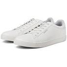 Jack & Jones Faux Leather Lace Up Trainers - White