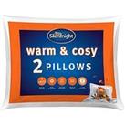 Silentnight Warm & Cosy Pillows - 2 Pack - White