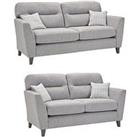 Very Home Clara Fabric 3 Seater + 2 Seater Sofa Set