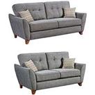 Very Home Ashley Fabric 3 Seater + 2 Seater Sofa Set (Buy And Save!)