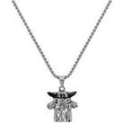 Disney Star Wars Stainless Steel Yoda Pendant With Box Chain