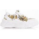 Versace Jeans Couture Chunky Baroque Logo Trainers - White