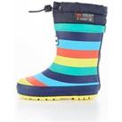 Everyday Toezone Younger Boys Thinsulate Insulation Stripe Wellies - Multi