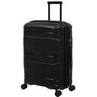 It Luggage Momentous Black Medium Expandable Hardshell 8 Wheel Spinner Suitcase