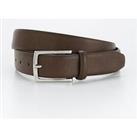 Very Man Smart Leather Belt - Brown