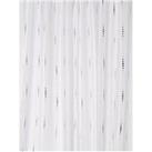 Croydex Silver Dotty Shower Curtain
