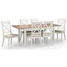 Julian Bowen Provence 150-190 Cm Extending Dining Table + 6 Chairs