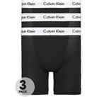 Calvin Klein Big & Tall 3 Pack Big & Tall Boxer Briefs - Black