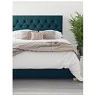 Aspire Olivier Ottoman Storage Bed With Headboard - Bedframe With Cool Tufted Mattress