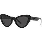 Prada 13Ys Cat Eye Sunglasses - Black
