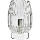 Very Home Emma Ribbed Touch Table Lamp - Clear Chrome