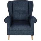 Very Home Weston Fabric Armchair - Navy - Fsc Certified