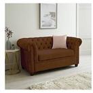 Very Home Chester Leather Look 2 Seater Sofa - Chocolate - Fsc Certified