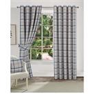 Very Home Hudson Check Eyelet Curtains