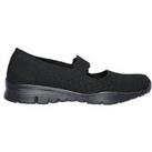 Skechers Seager Power Hitter Wide Fit Ballerina Shoes - Black