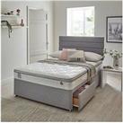 Airsprung Emme Comfort Pillowtop Divan With Storage Options - Grey