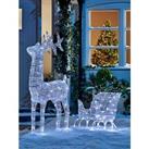 Very Home Large Acrylic Reindeer And Sleigh Light Up Outdoor Christmas Decoration