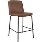 Dorel Home Corey Counter Stool Camel Faux Leather