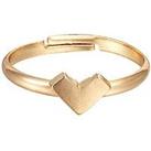 Gold Plated Triangle Adjustable Signet Dress Ring