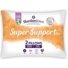 Slumberdown Super Support 2 Pack Pillow - White