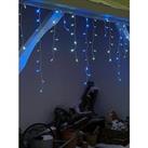 Festive Set Of 960 Snowing Icicle Outdoor Christmas Lights