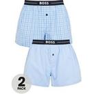 Boss Bodywear 2 Pack Woven Boxer - Open Blue