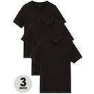 Boss Bodywear 3 Pack Classic Crew T-Shirt - Black