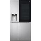 Lg Instaview Thinq Gsxv90Bsae Wifi Connected American-Style Fridge Freezer - Stainless Steel - E Rated