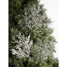 Set 3 Sequin Christmas Tree Spray - Silver